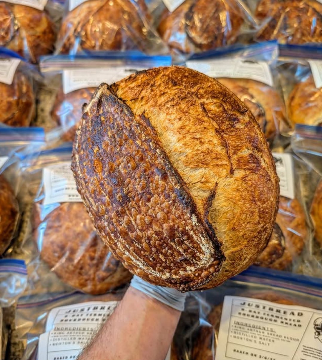 JustBread loaves at market